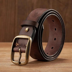 Shop high-quality mens genuine leather belts, perfect for jeans. Durable, stylish mens leather belts for jeans. Get your genuine leather belt now! - Jordi's Shop4men