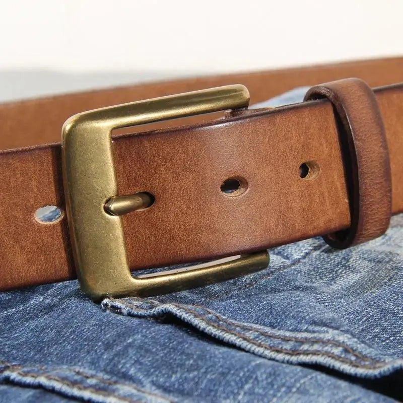 Shop premium leather belts for men; ideal for jeans. Versatile, durable mens leather belts for a classic style. Perfect mens belt for jeans. - Jordi's Shop4men